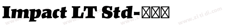 Impact LT Std字体转换